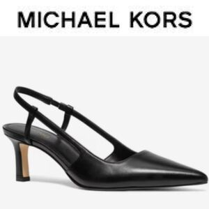 Michael Kors Alora Slingback Pump- Black
